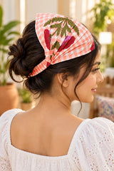 Diwali Gift Box With Handblock Print Cotton Robe Gift Set with Sleep Mask, Slippers & Headband