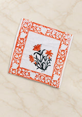 Diwali Gift Box | 1 Wooden Tray, Set of 6 Table Napkins, 6 Napkin Rings