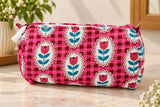 Set of 3 cosmetic bag/pouches with waterproof lining