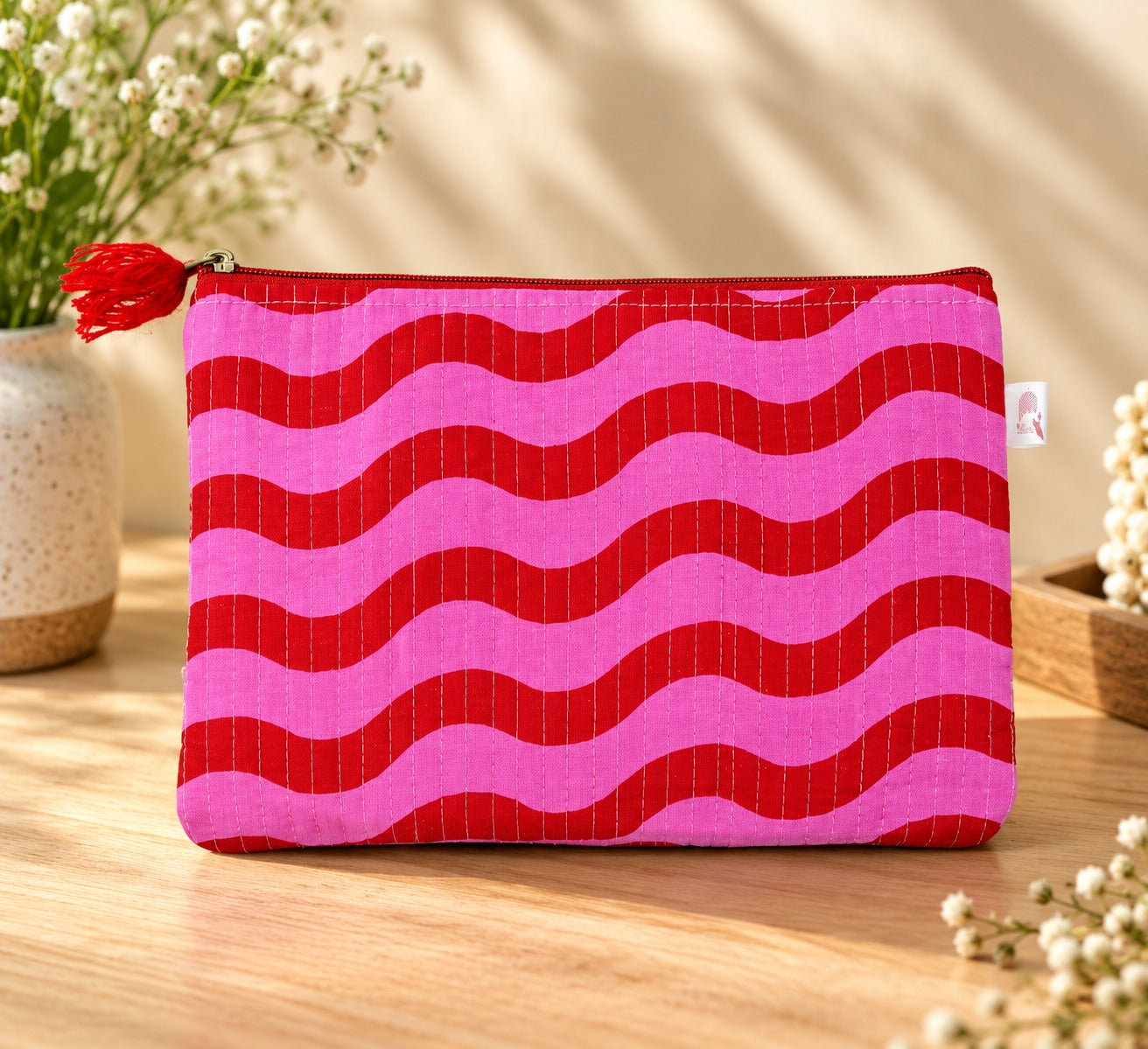 Set of 3 cosmetic Flat pouches