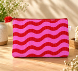 Set of 3 cosmetic Flat pouches
