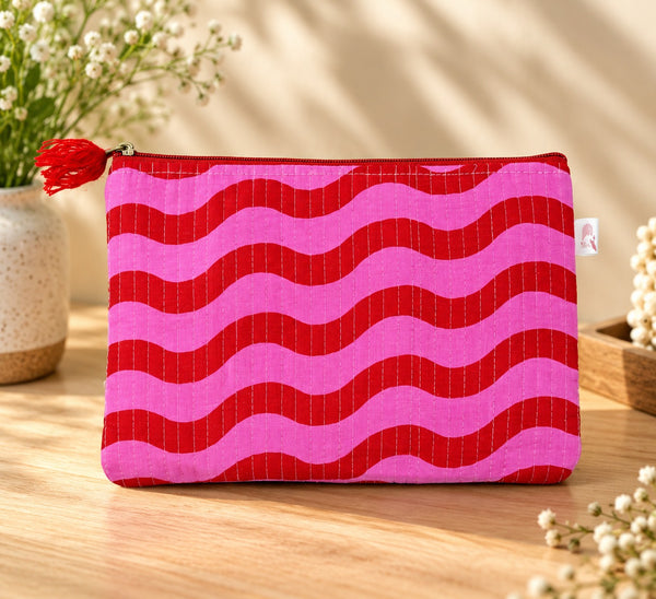 Set of 3 cosmetic Flat pouches