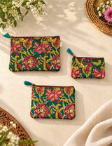 Set of 3 cosmetic Flat pouches