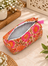 Set of 3 cosmetic bag/pouches with waterproof lining