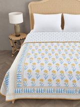 Double Bed Cotton AC Blanket – Hand Block Printed
