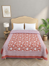 Double Bed Cotton AC Blanket – Hand Block Printed