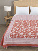 Double Bed Cotton AC Blanket – Hand Block Printed