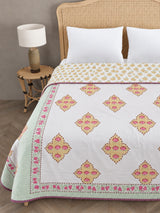 Double Bed Cotton AC Blanket – Hand Block Printed