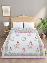 Double Bed Cotton AC Blanket – Hand Block Printed