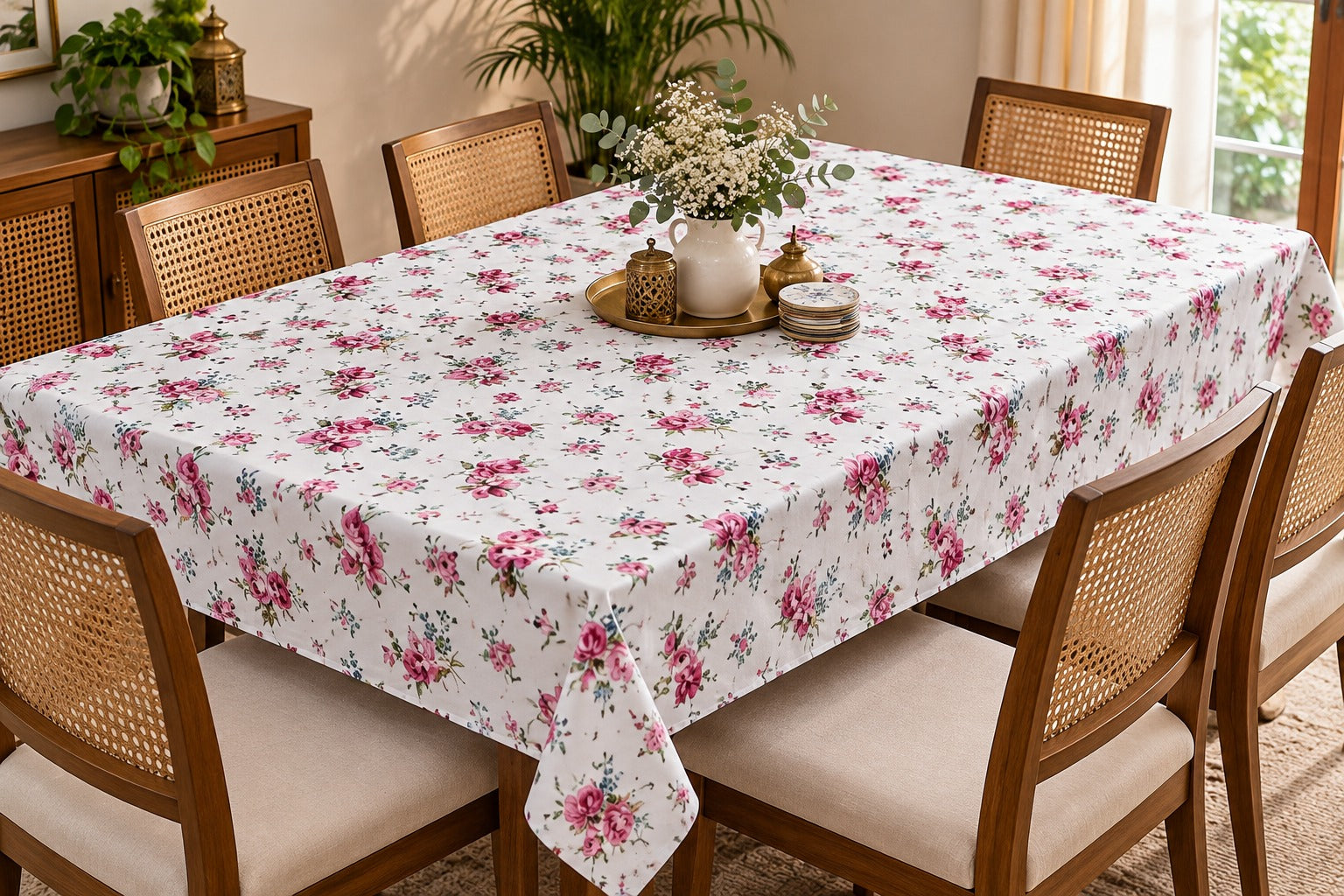 Canvas Cotton Table Cloth 4 -8 Seater Dining Table/Centre Table