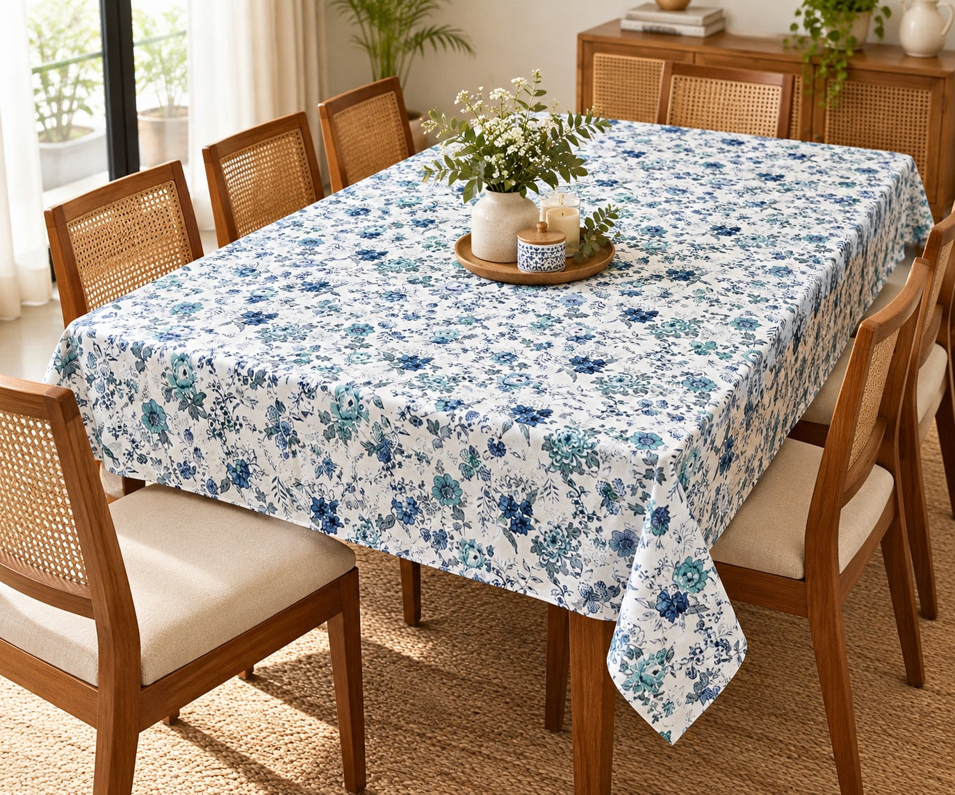 Canvas Cotton Table Cloth 4 -8 Seater Dining Table/Centre Table