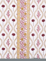 Diwali Complete Gift Box | 1 Ethnic Motifs Double Bedsheet with 2 Pillow Covers, 1 Lotus Urli, Set of 2 Door Hangings