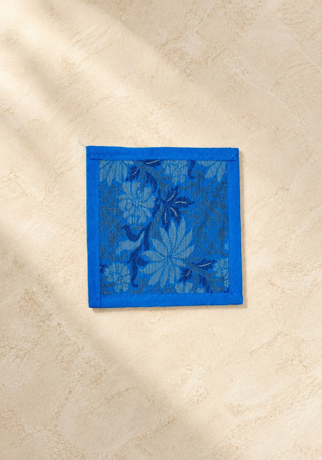 Diwali Gift Box with Banarasi Zari Table Runner, Set Of 6 Mats, 6 coaster, 6 inch Metal Urli
