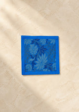 Diwali Gift Box with Banarasi Zari Table Runner, Set Of 6 Mats, 6 coaster, 6 inch Metal Urli