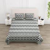 Floral Print Double King Bedsheet with 2 Pillow Covers