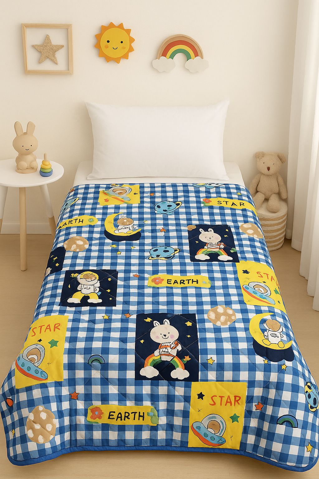 Kids Print Reversible Comforter - 60X90 Inches