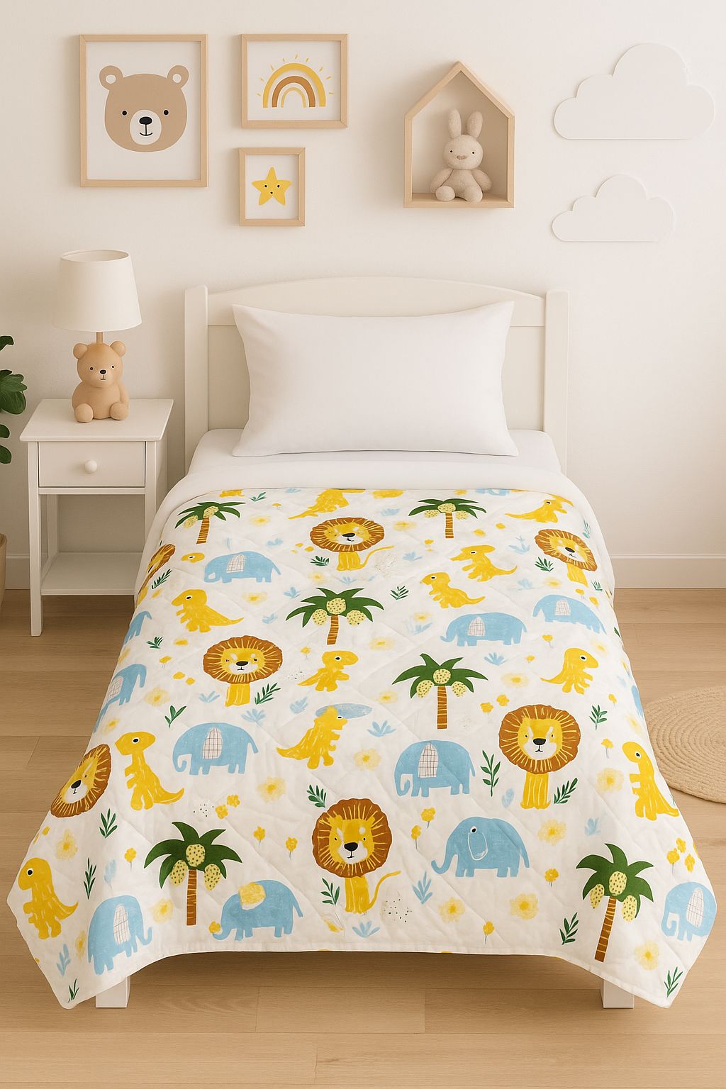 Kids Print Reversible Comforter - 60X90 Inches