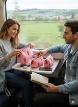 Set of 3 cosmetic bag/pouches with waterproof lining