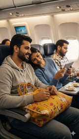 Handblock Printed Quilted Tote Bag without zip/button 17x18x 6 inches