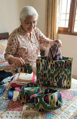 Tote Bag with set of 3 Pouches