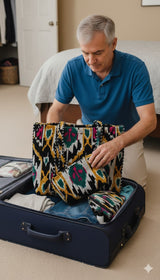 Tote Bag with set of 3 Pouches