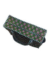 Handblock Printed Quilted Tote Bag with concealed zip ( 17x18x 6 inches)