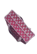 Handblock Printed Quilted Tote Bag with concealed zip ( 17x18x 6 inches)