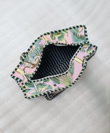 Handblock Printed Quilted Tote Bag with concealed zip ( 17x18x 6 inches)