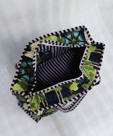 Handblock Printed Quilted Tote Bag with concealed zip ( 17x18x 6 inches)