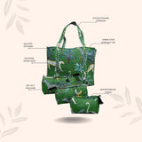 Tote Bag with set of 3 Pouches