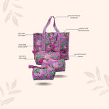 Tote Bag with set of 3 Pouches