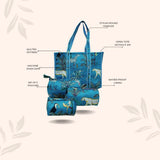 Tote Bag with set of 3 Pouches