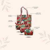 Tote Bag with set of 3 Pouches