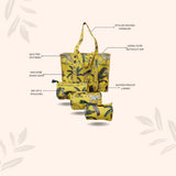 Tote Bag with set of 3 Pouches