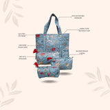 Tote Bag with set of 3 Pouches
