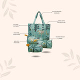 Tote Bag with set of 3 Pouches
