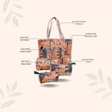 Tote Bag with set of 3 Pouches