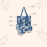 Tote Bag with set of 3 Pouches