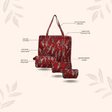 Tote Bag with set of 3 Pouches