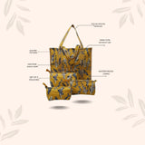 Tote Bag with set of 3 Pouches