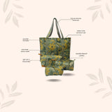 Tote Bag with set of 3 Pouches