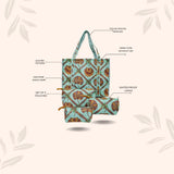 Tote Bag with set of 3 Pouches