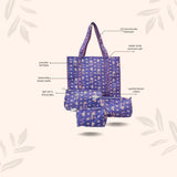 Tote Bag with set of 3 Pouches
