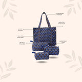Tote Bag with set of 3 Pouches