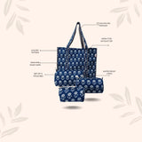 Tote Bag with set of 3 Pouches