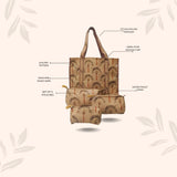 Tote Bag with set of 3 Pouches