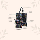 Tote Bag with set of 3 Pouches