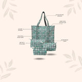 Tote Bag with set of 3 Pouches