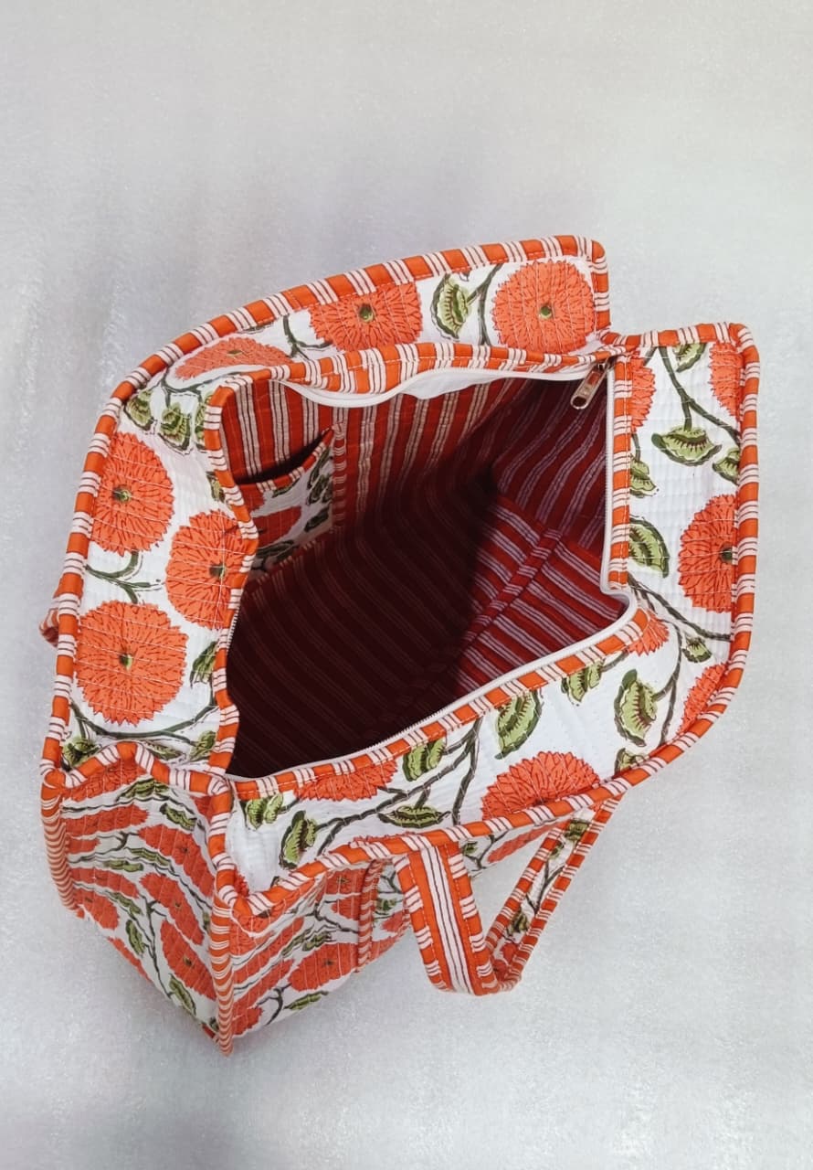 Cotton Tote Bag with Zip & Pouch Combo
