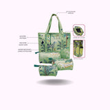 Cotton Tote Bag with Zip & Pouch Combo